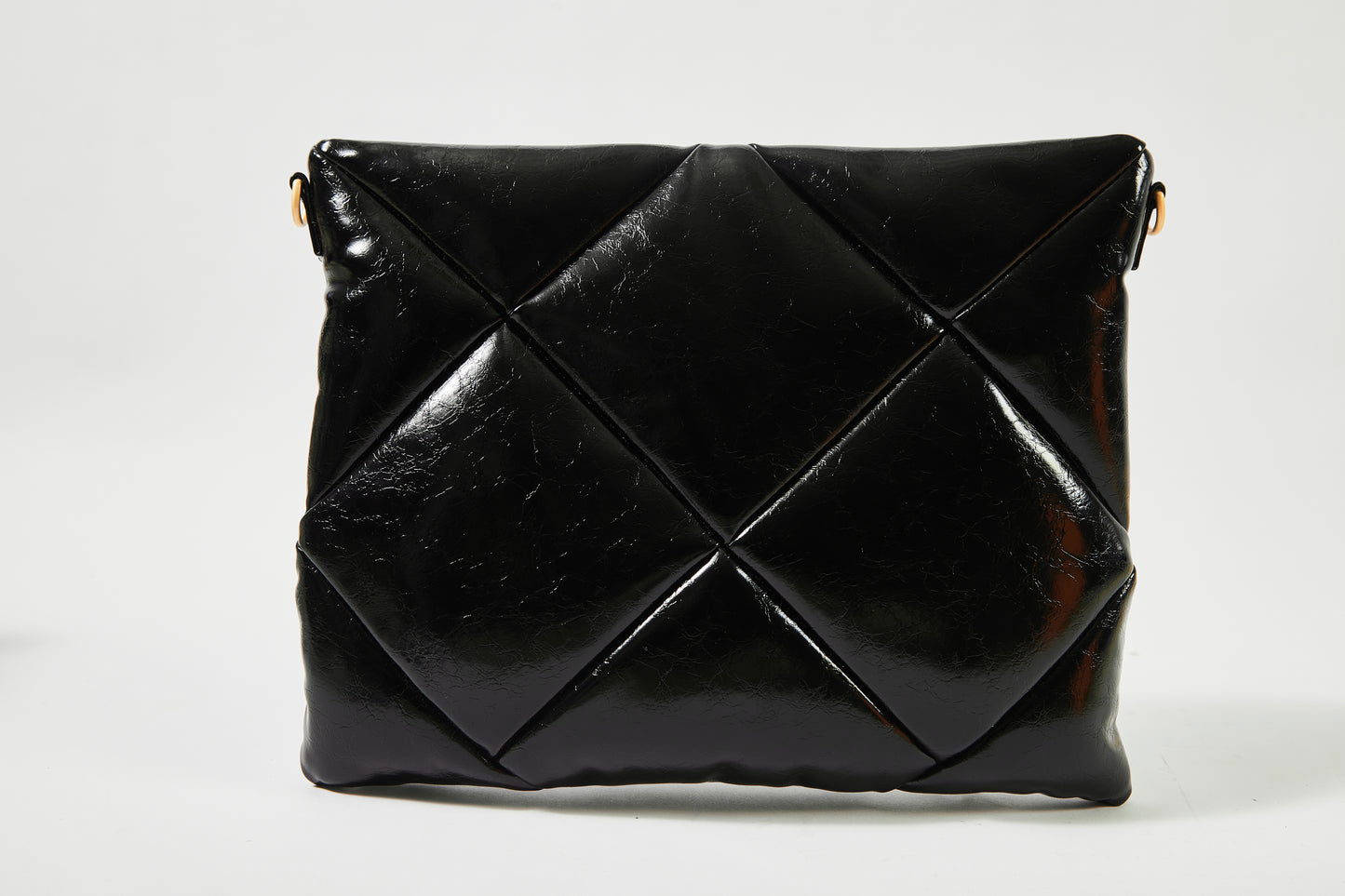 PlushLuxe Leather Laptop Sleeve in Midnight Black