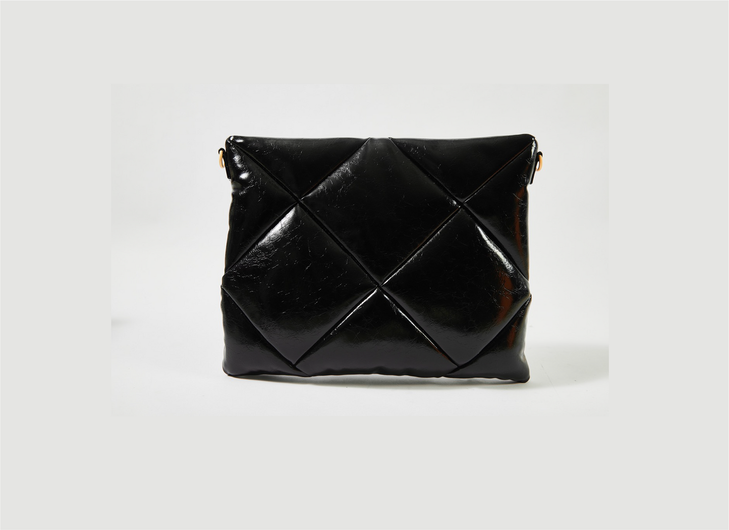 PlushLuxe Leather Laptop Sleeve in Midnight Black